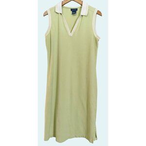 Vintage FACONNABLE 90s Y2K Tennis Preppy Long Dress Size Med